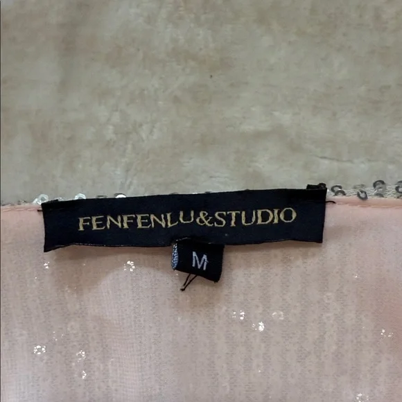 Sequin Silver Women's Dress - Picture 2 of 2